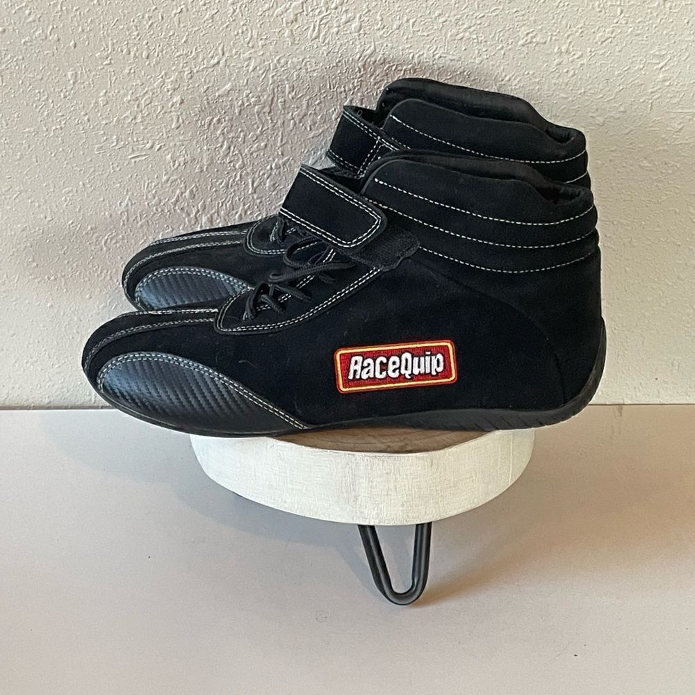 EUC RaceQuip Mens Go Cart Black Racing Shoes Size 12